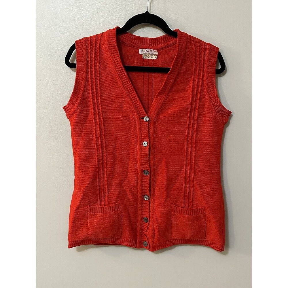 Vintage Women's Rich's Red Wool‎ Best Made In Italy